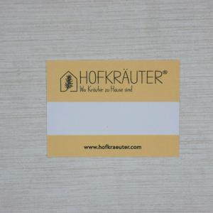 Haftetikett rechteckig - farbig 