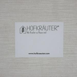 Haftetikett rechteckig - weiß 