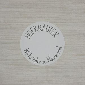 Haftetikett rund - weiß 