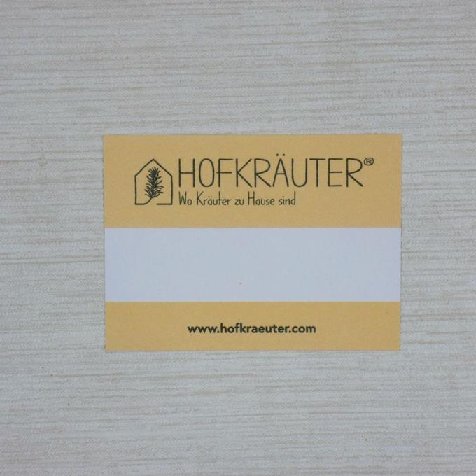 Haftetikett rechteckig - farbig 