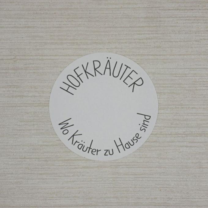Haftetikett rund - weiß 